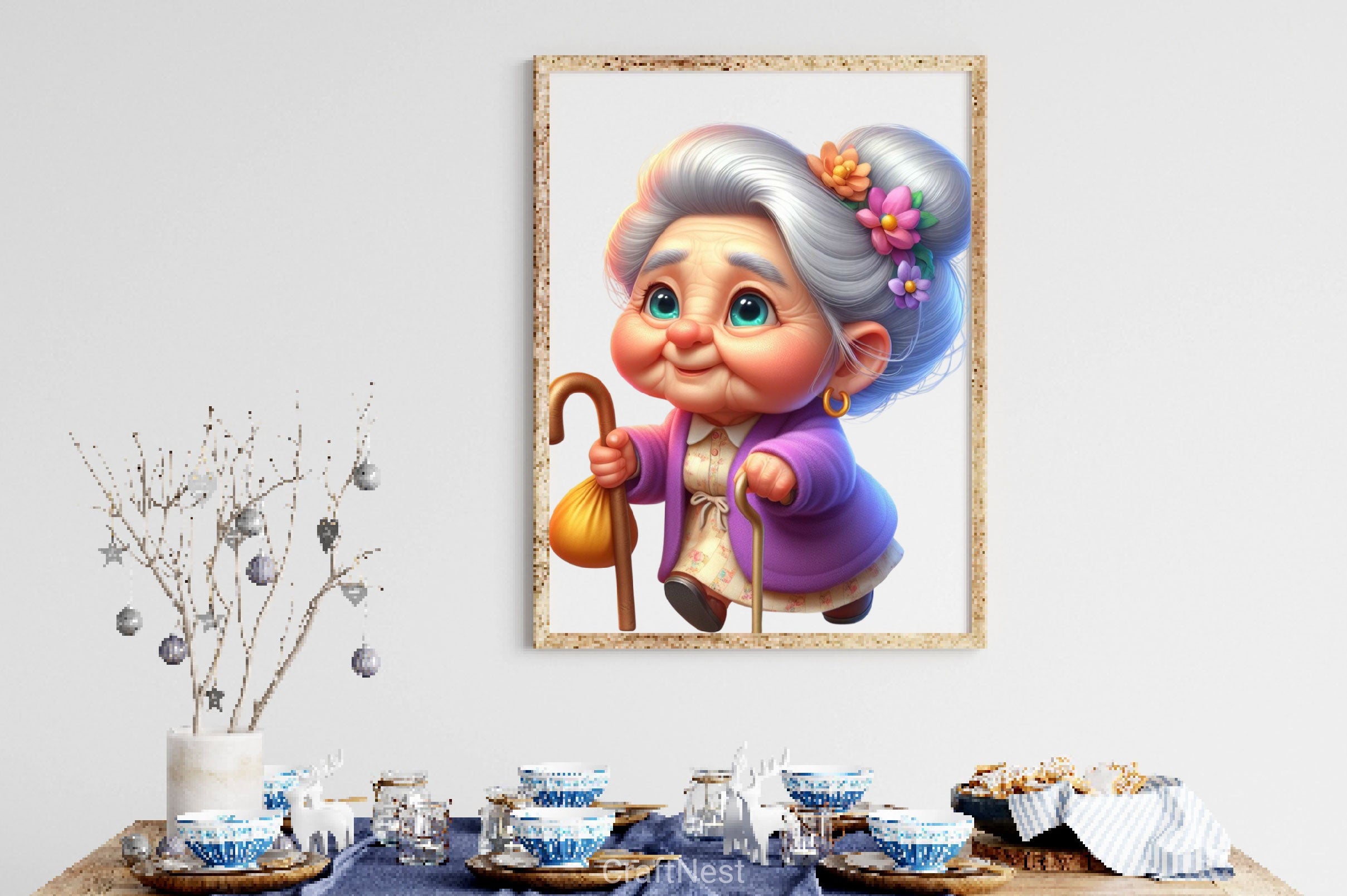 Funny Old Ladies Clipart Bundle 2 - CraftNest - Digital Crafting and Art