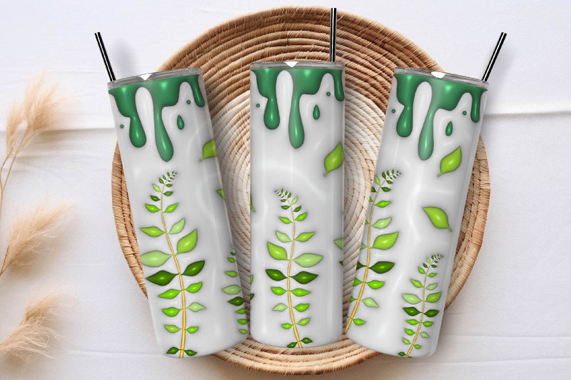 3D Inflated Leaf Tumbler Bundle - CraftNest - Digital Crafting and Art