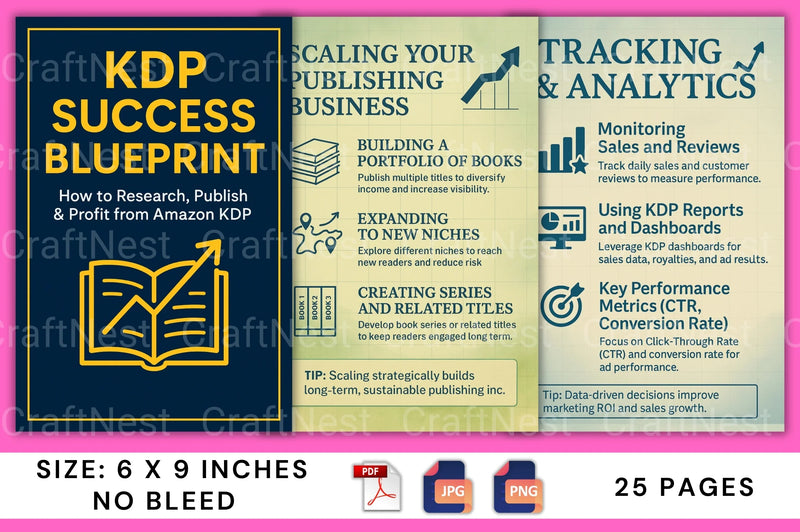 KDP Success Blueprint Guide - CraftNest - Digital Crafting and Art