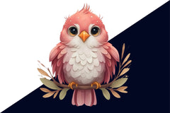 Pink Bird Christmas Animal Clipart Bundle - CraftNest - Digital Crafting and Art
