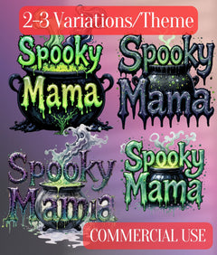 Spooky Mama Clipart Bundle - CraftNest - Digital Crafting and Art