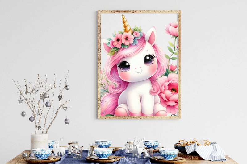 Cute Unicorn Clipart Bundle 10 - CraftNest - Digital Crafting and Art