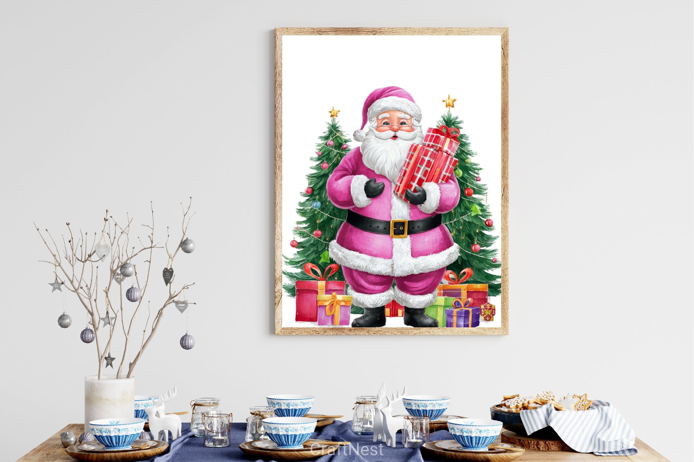 Vintage Santa Clipart Bundle 2 - CraftNest - Digital Crafting and Art