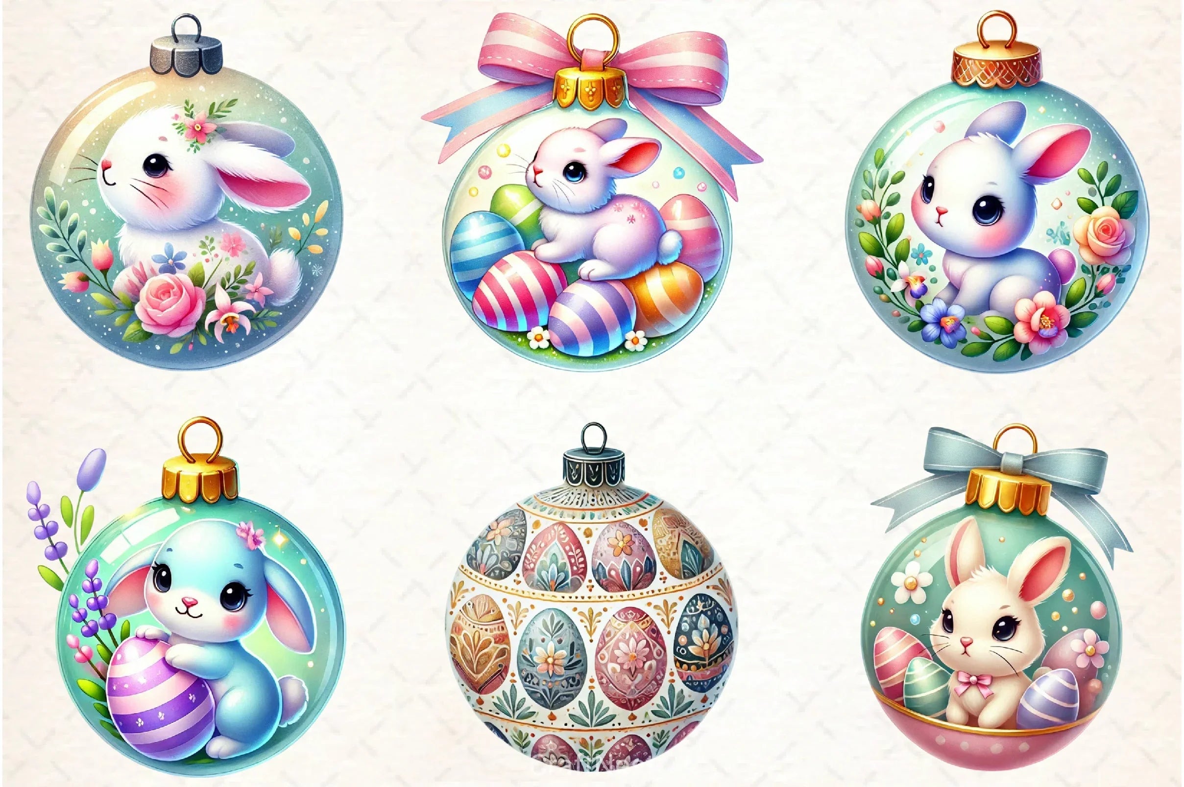 Easter Baubles Clipart Bundle - CraftNest - Digital Crafting and Art