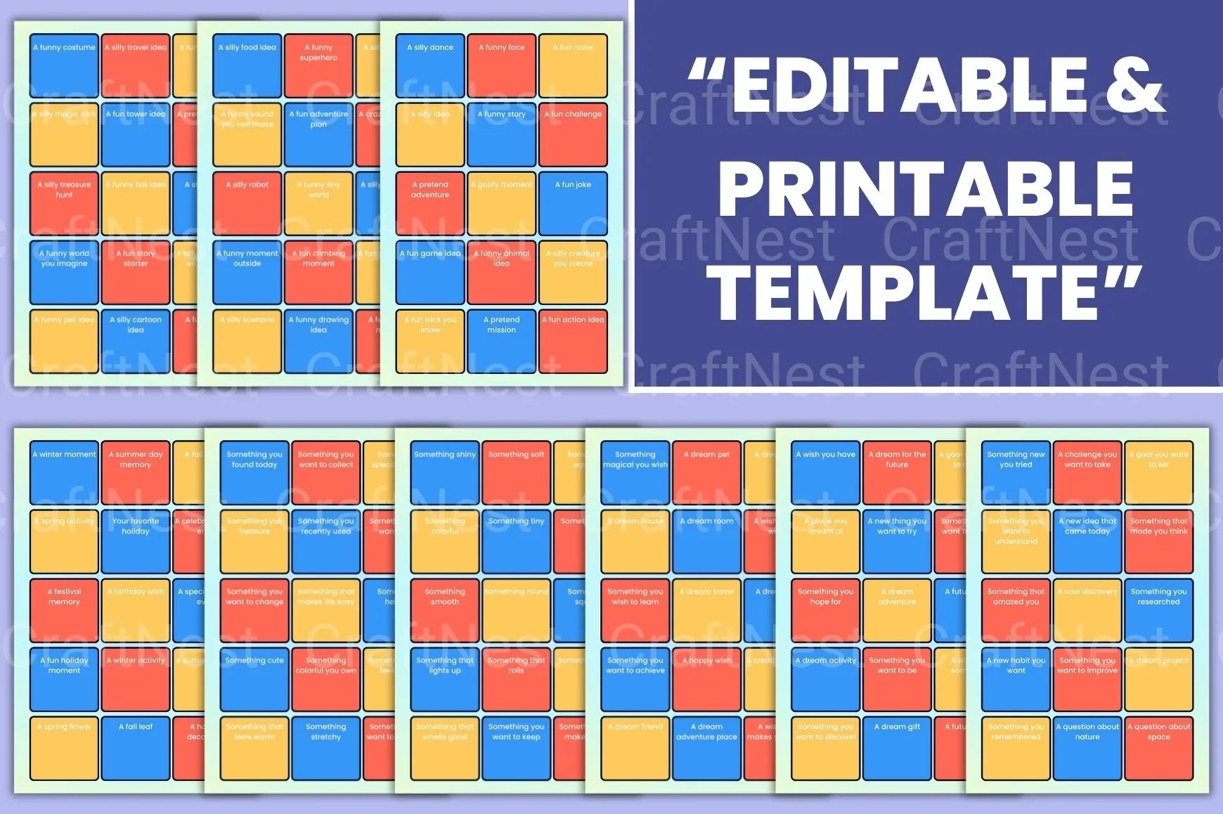 Little Genius Idea Cards for Creative Learning - CraftNest - Digital Crafting and Art