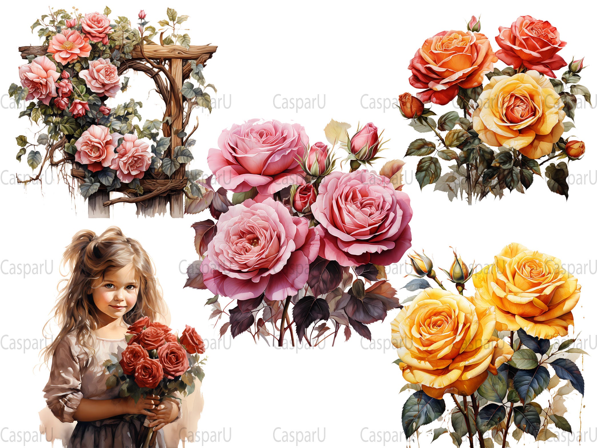 Late Roses Of Autumn Clipart - CraftNest