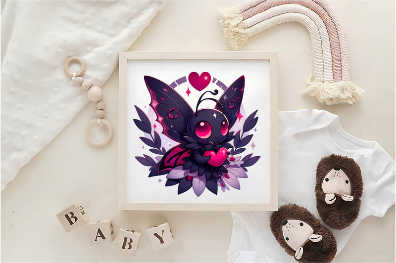 Cute Dark Butterfly Clipart Bundle - CraftNest - Digital Crafting and Art