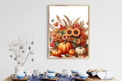 Autumn Pumpkins & Flowers Clipart Bundle - CraftNest - Digital Crafting and Art