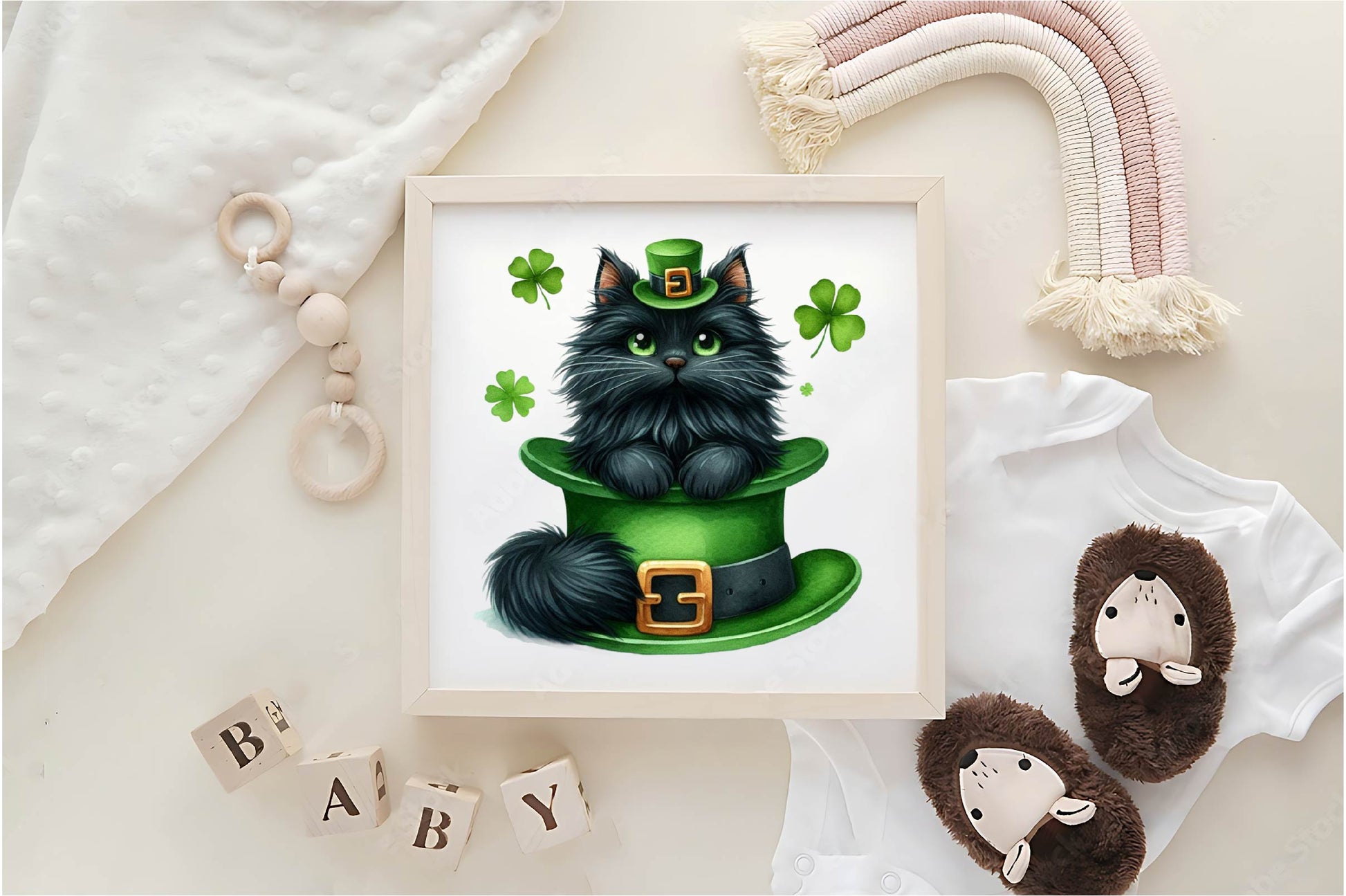 St Patrick's Black Cat Clipart Bundle - CraftNest - Digital Crafting and Art