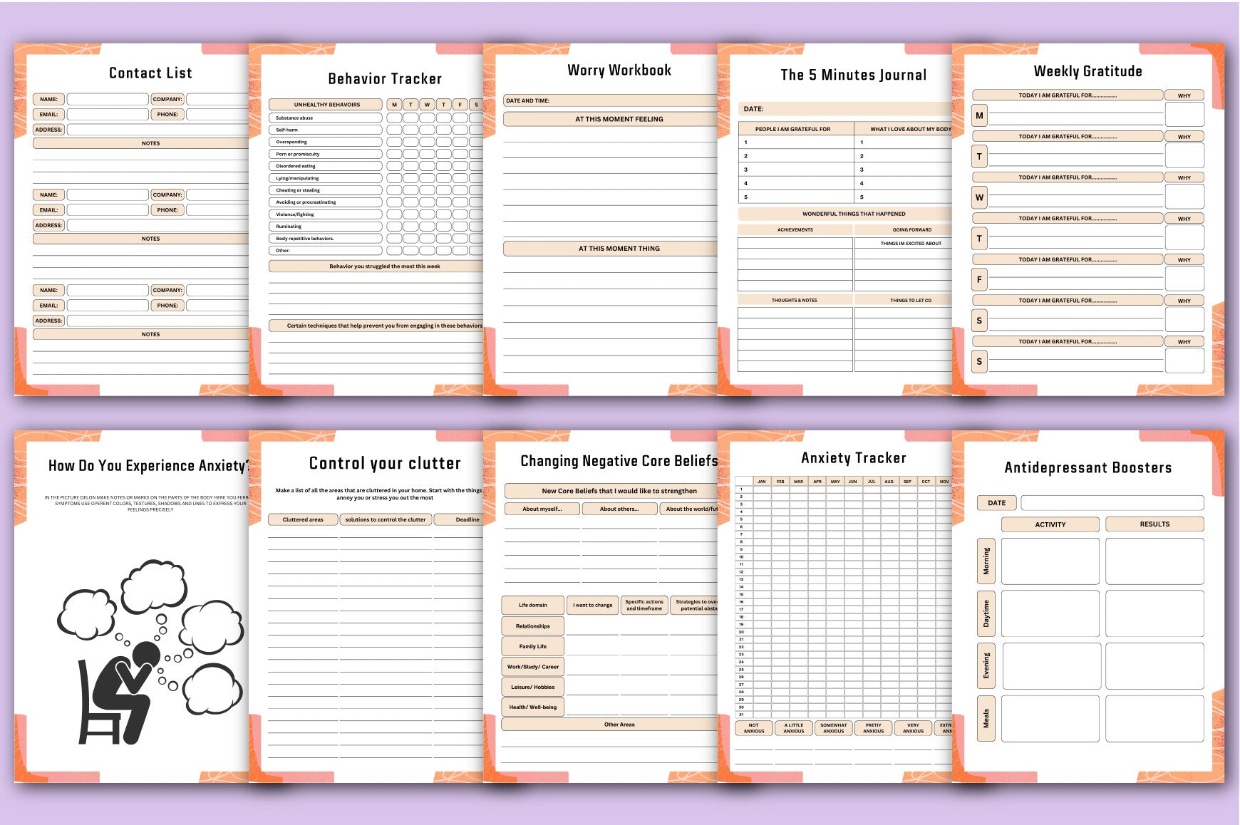 Mental Burnout Support Workbook