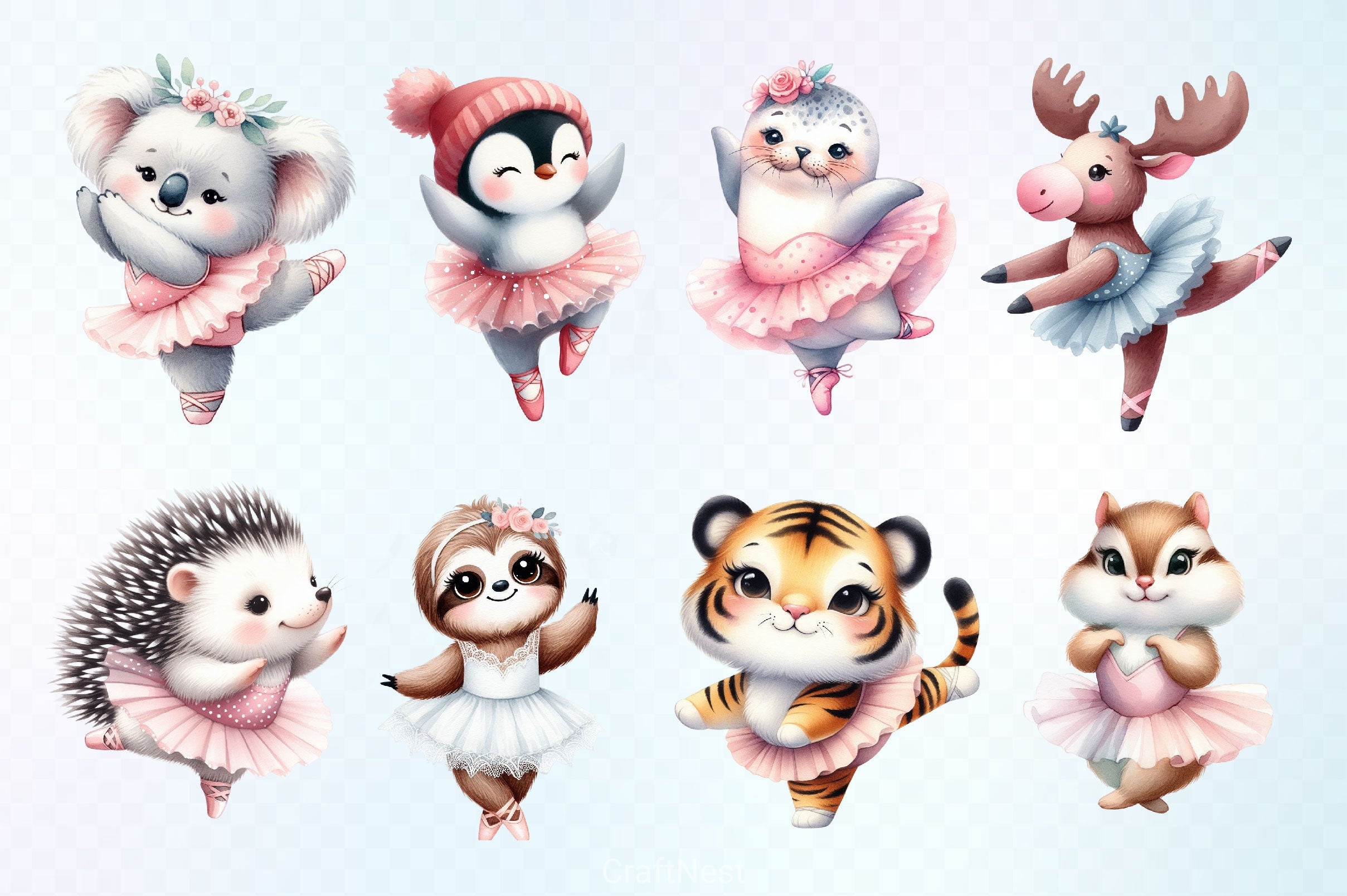 Ballet Animals Clipart Bundle - CraftNest - Digital Crafting and Art