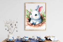 Bunny Peeks Out Of A Hole Clipart Bundle 2 - CraftNest - Digital Crafting and Art