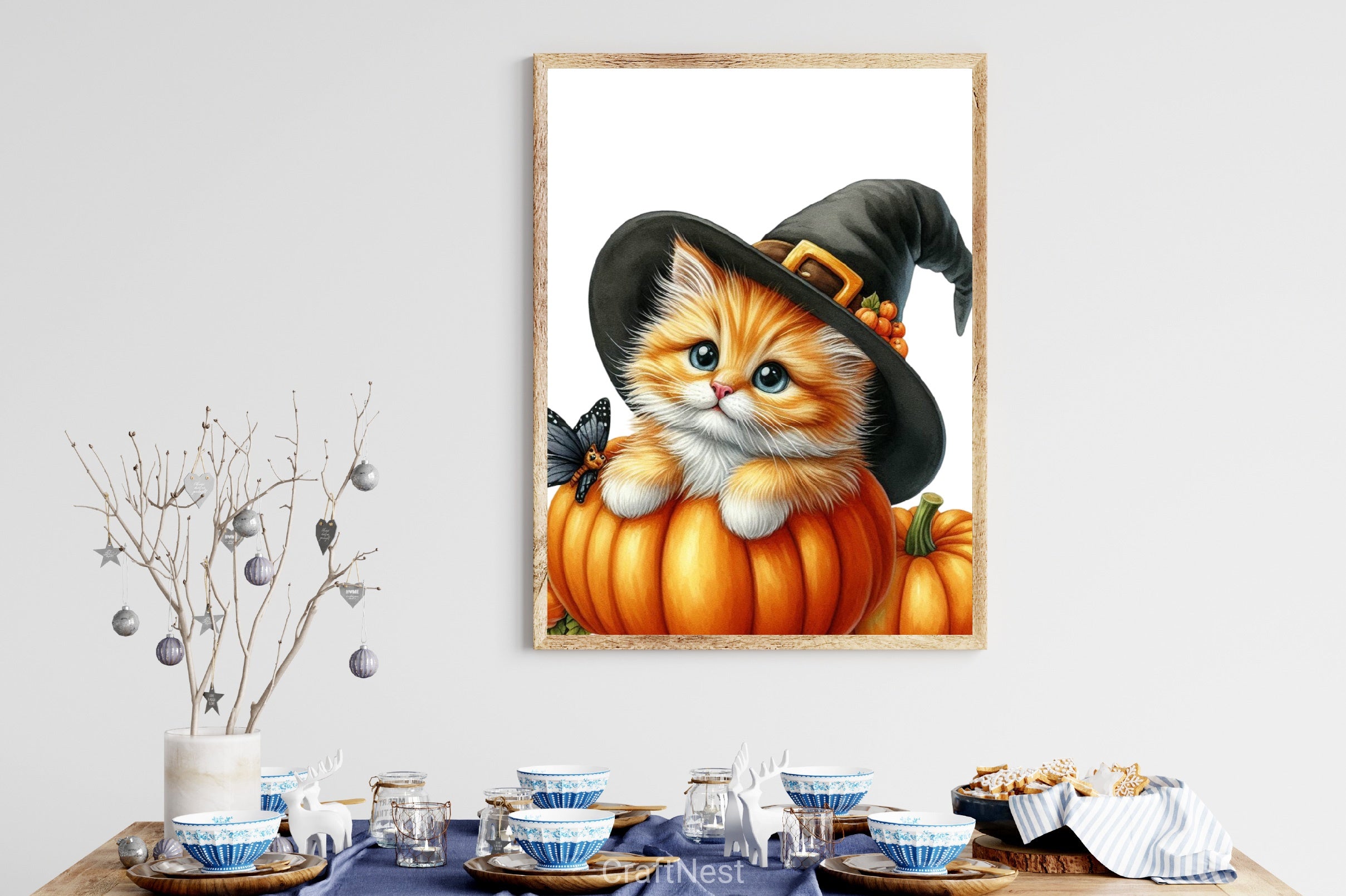 Cute Kitten Pumpkins Clipart Bundle - CraftNest - Digital Crafting and Art