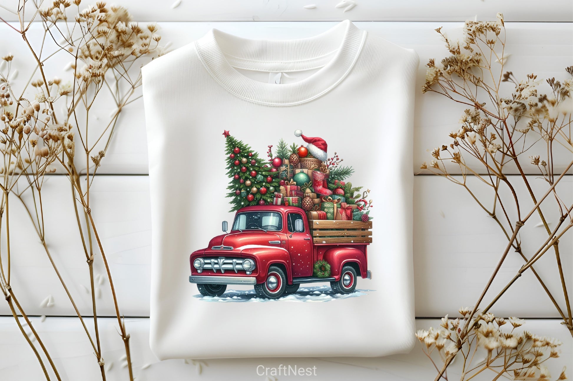 Christmas Truck Clipart Bundle 5 - CraftNest - Digital Crafting and Art