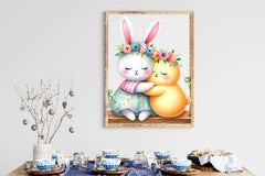 Cute Easter Animals On Swing Clipart Bundle - CraftNest - Digital Crafting and Art