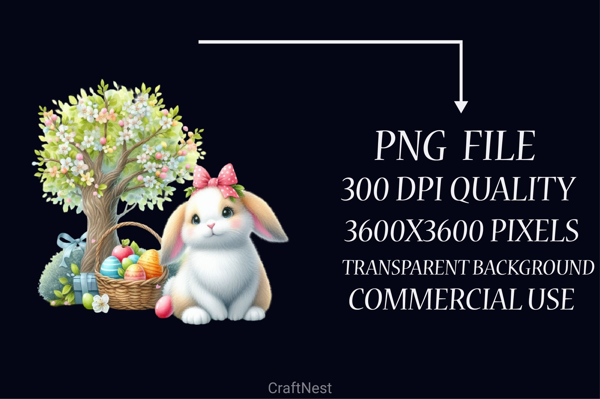 Easter Bunny Clipart Bundle 55 - CraftNest - Digital Crafting and Art
