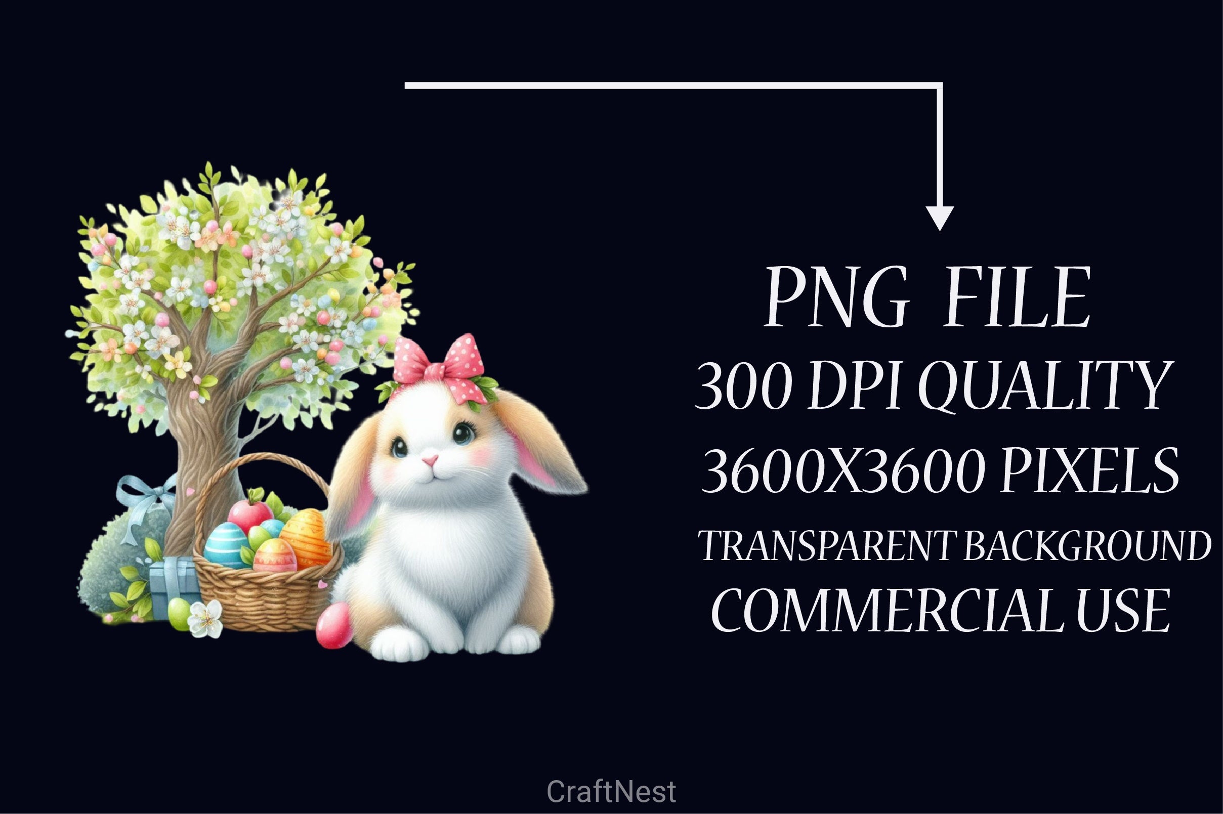 Easter Bunny Clipart Bundle 55 - CraftNest - Digital Crafting and Art