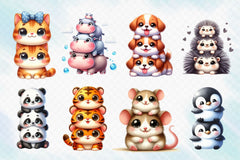 Stack Of Animals Clipart Bundle - CraftNest - Digital Crafting and Art