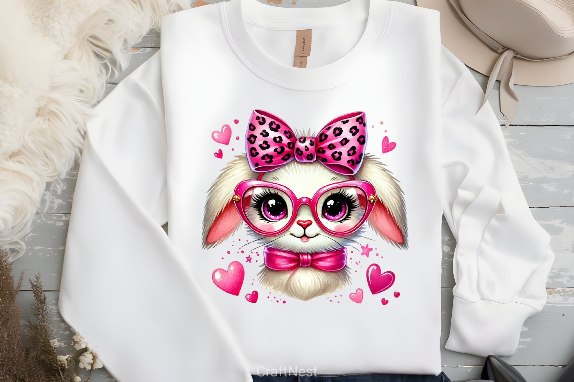 Valentine Bunny Clipart Bundle - CraftNest - Digital Crafting and Art