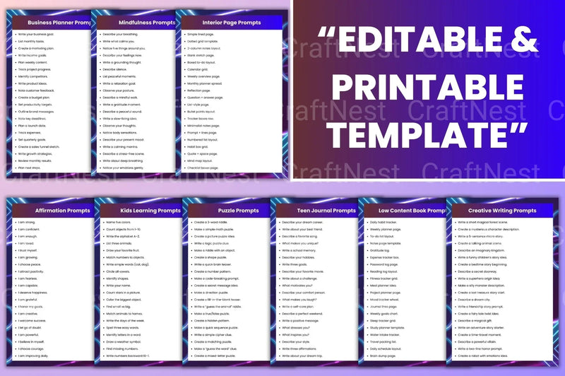 KDP Super Prompt Book for Authors - CraftNest - Digital Crafting and Art