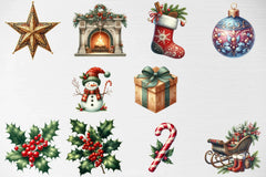 Classic Christmas Clipart Bundle 13 - CraftNest - Digital Crafting and Art