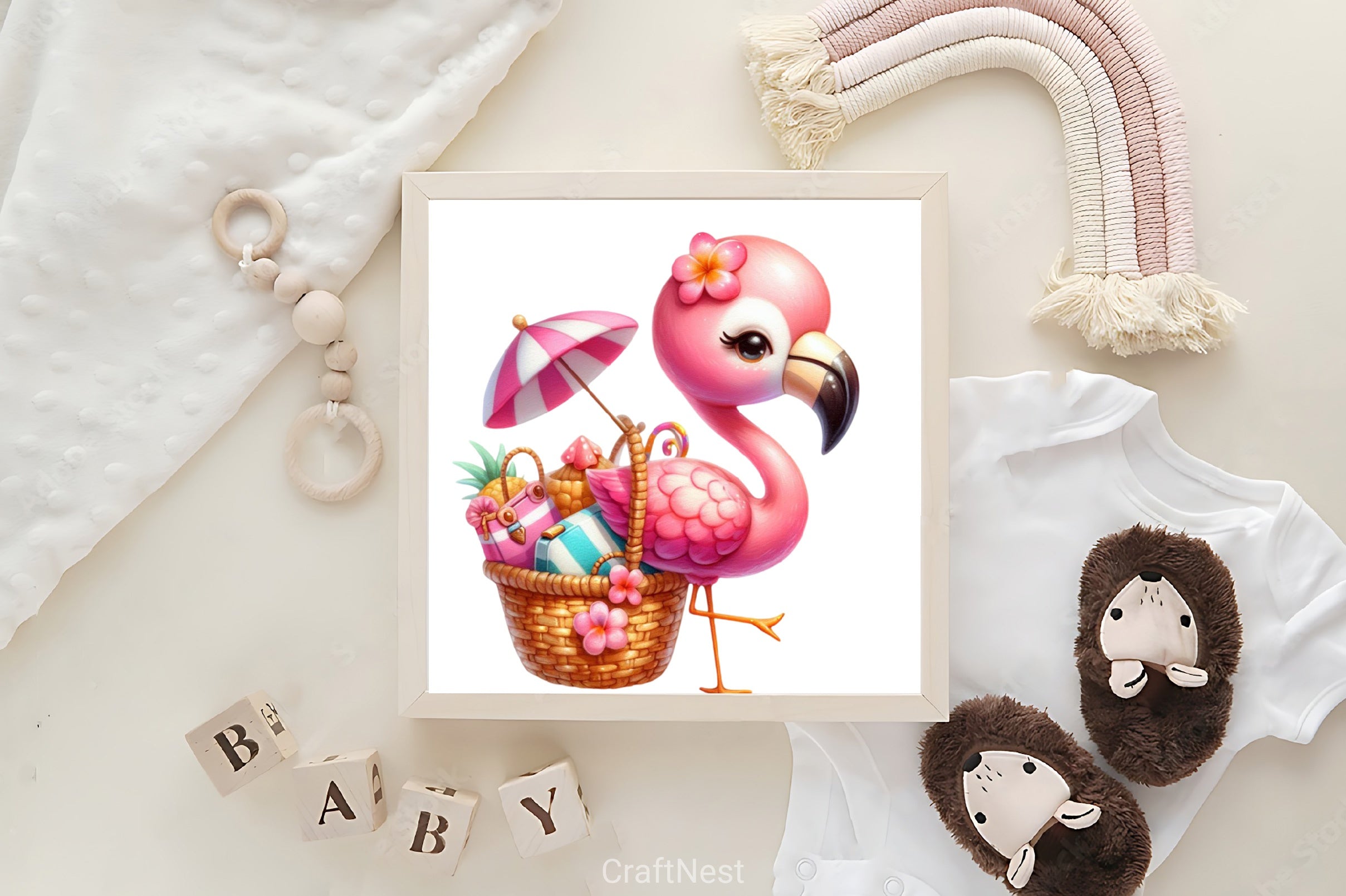 Flamingo Clipart Bundle 3 - CraftNest - Digital Crafting and Art