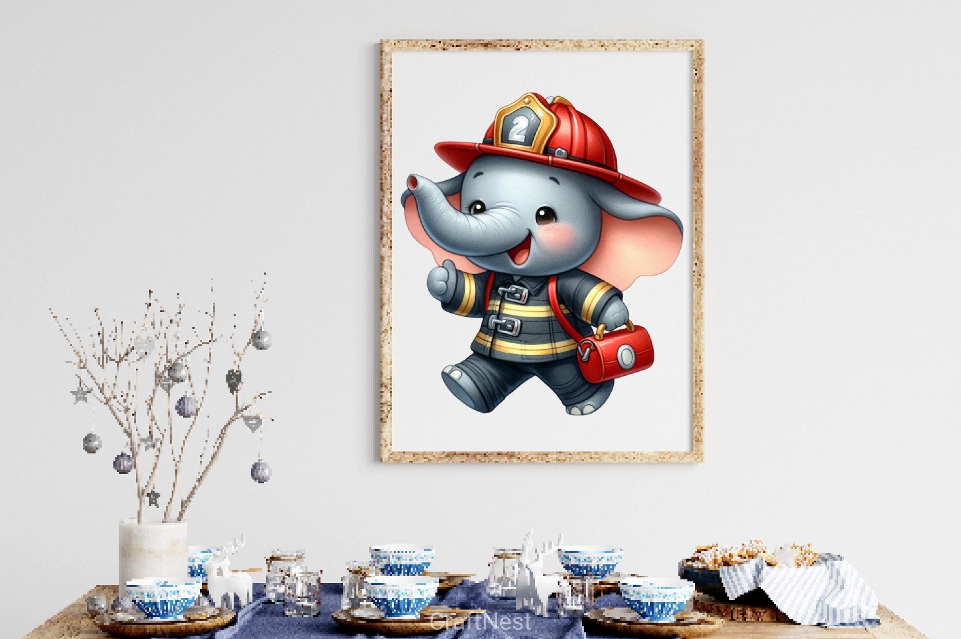 Cute Firefighter Animals Clipart Bundle 3 - CraftNest - Digital Crafting and Art