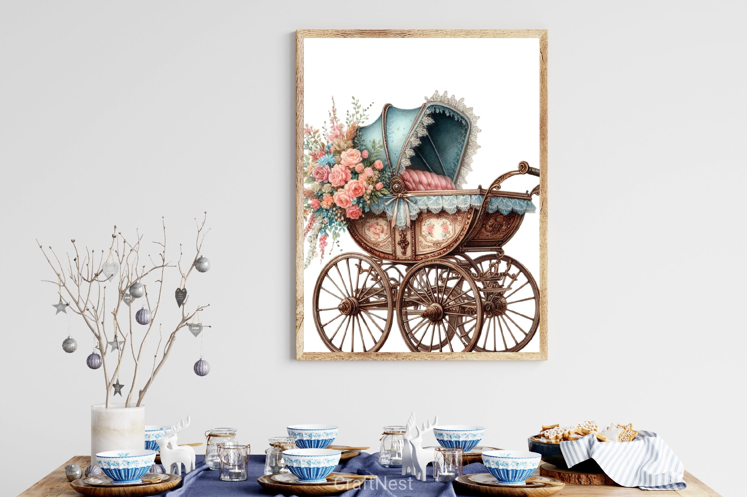 Luxurious Bassinet Clipart Bundle - CraftNest - Digital Crafting and Art