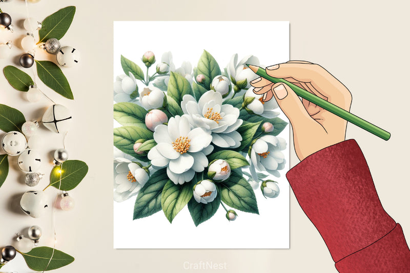 Jasmine Tea Clipart Bundle - CraftNest - Digital Crafting and Art