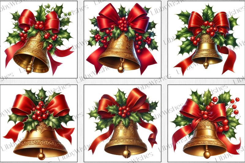 Christmas Bells Clipart Bundle - CraftNest - Digital Crafting and Art