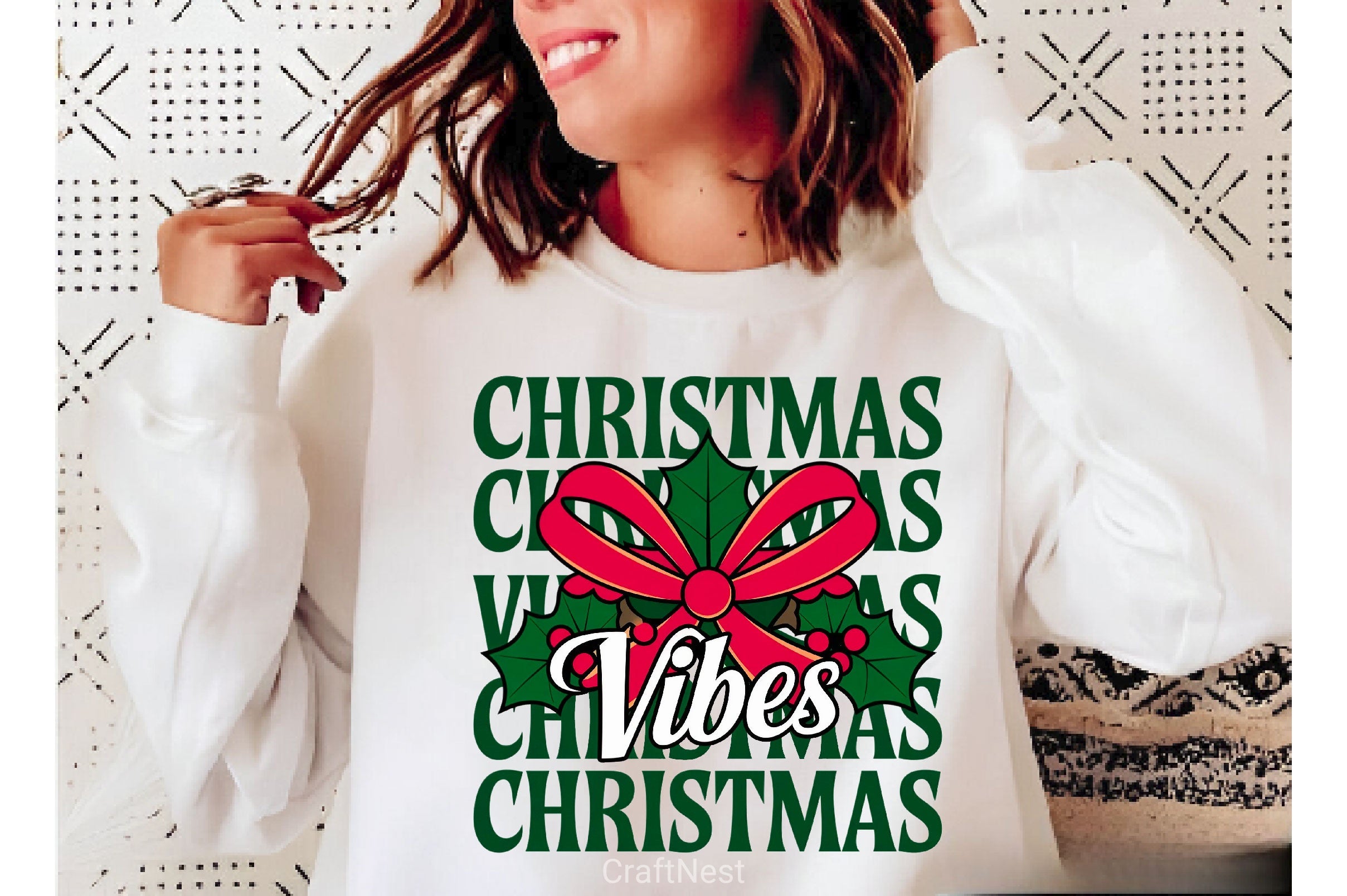 Vintage Christmas Christmas Vibes Clipart Bundle - CraftNest - Digital Crafting and Art