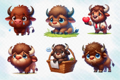 American Bison Clipart Bundle - CraftNest - Digital Crafting and Art