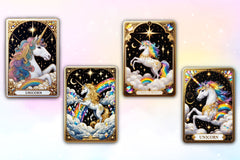 Crystal Unicorn Tarot Card Clipart Bundle 2 - CraftNest - Digital Crafting and Art