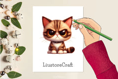 Funny Cat Grumpy Cat Clipart Bundle - CraftNest - Digital Crafting and Art