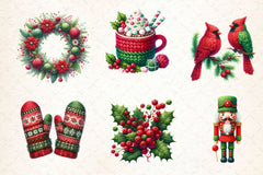 Crochet Christmas Clipart Bundle 3 - CraftNest - Digital Crafting and Art