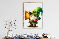 Gnome Drinking Beer St Patricks Day Clipart Bundle - CraftNest - Digital Crafting and Art