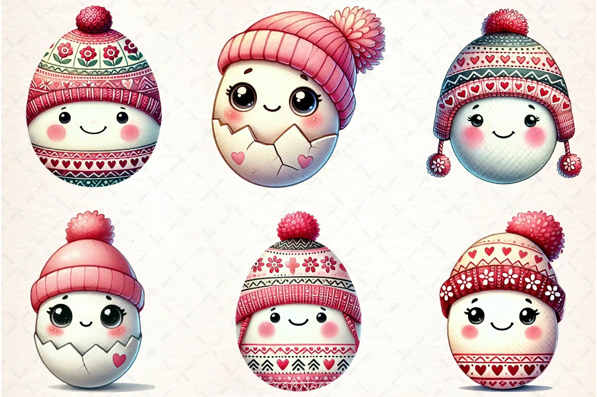 Easter Kawaii Egg Clipart Bundle - CraftNest - Digital Crafting and Art