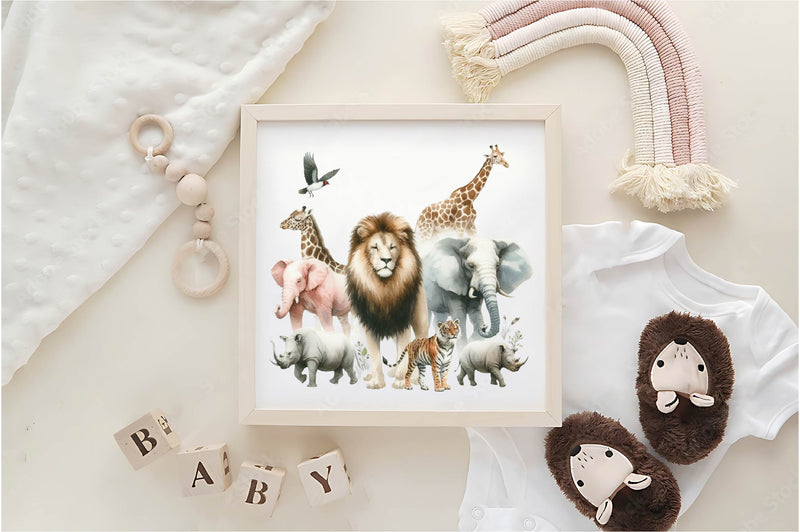 Safari Baby Animals Clipart Bundle - CraftNest - Digital Crafting and Art