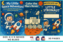 My Little Space Adventure for Kids - CraftNest - Digital Crafting and Art
