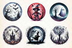 Scary Halloween Scene Clipart Bundle - CraftNest - Digital Crafting and Art