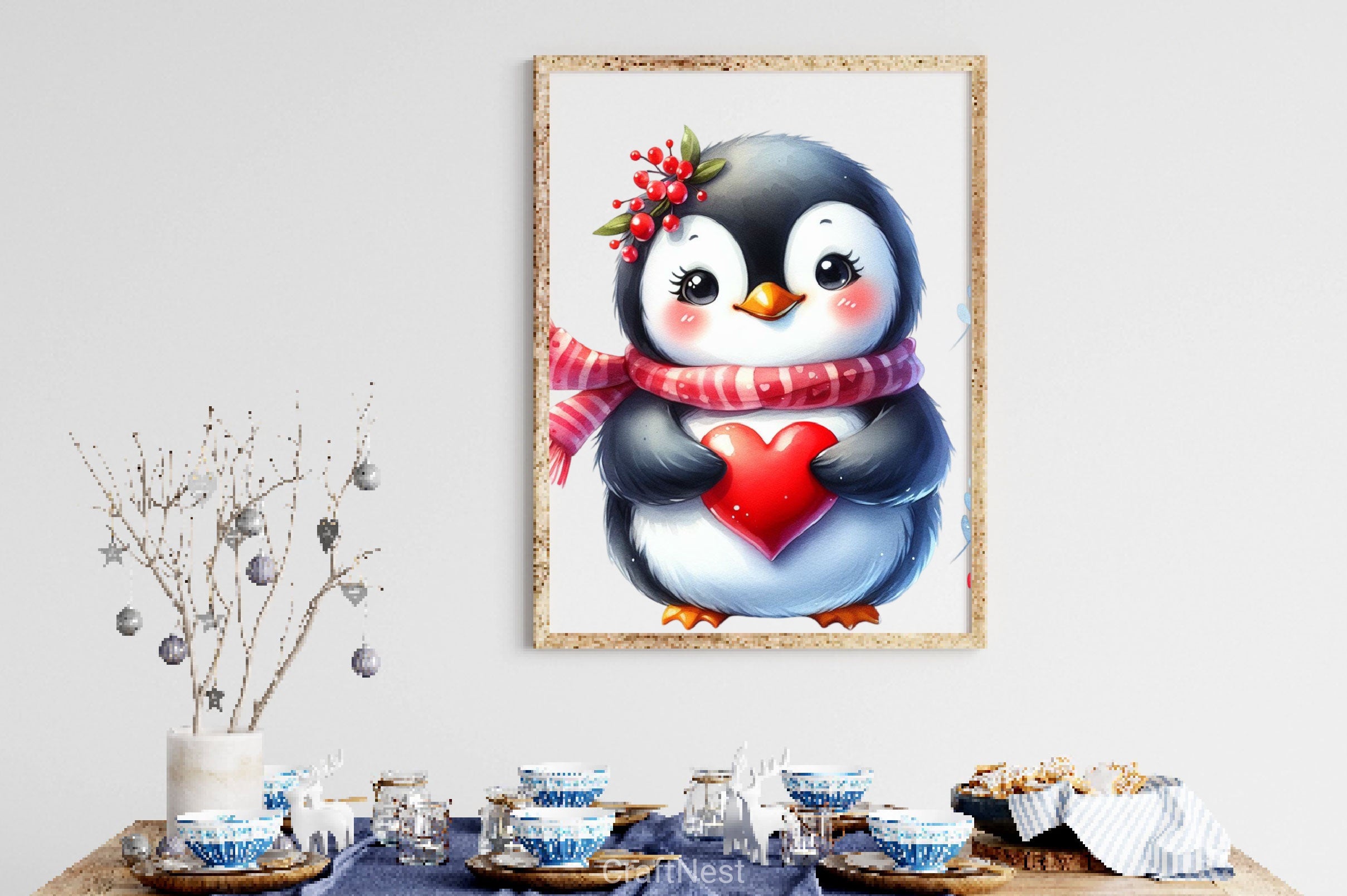 Funny Penguin In Pool Party Clipart Bundle 2 - CraftNest - Digital Crafting and Art