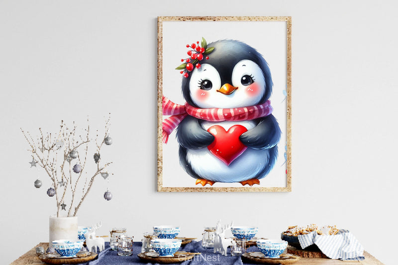 Funny Penguin In Pool Party Clipart Bundle 2 - CraftNest - Digital Crafting and Art