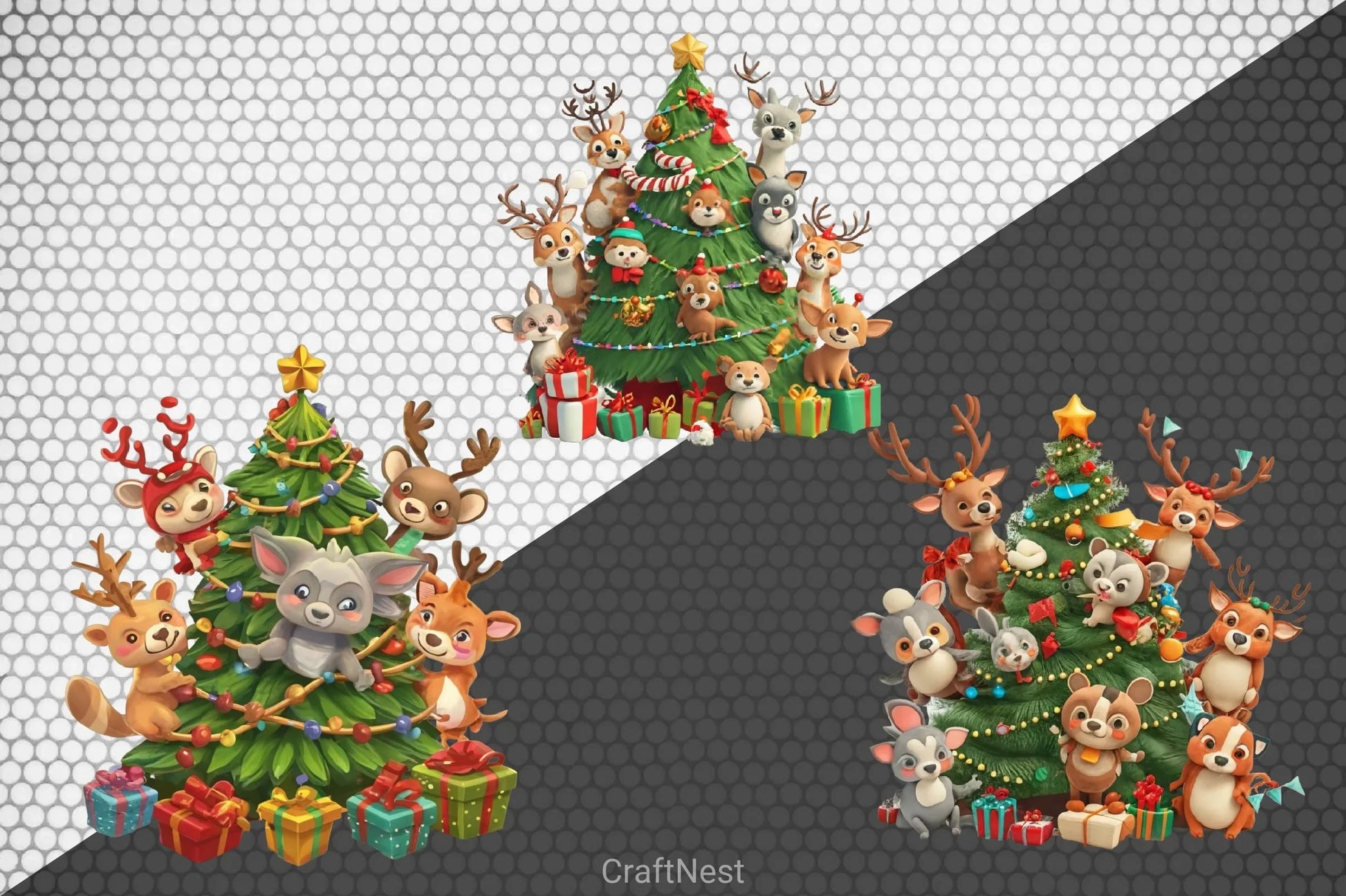 Christmas Tree Clipart Bundle 18 - CraftNest - Digital Crafting and Art