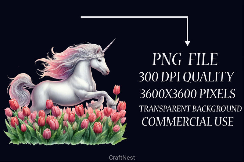 Floral Unicorn Clipart Bundle - CraftNest - Digital Crafting and Art