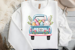 Easter Bunny Truck Clipart Bundle 4 - CraftNest - Digital Crafting and Art