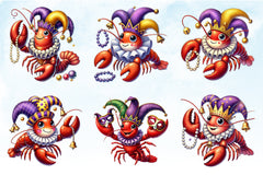 Mardi Gras Crawfish Clipart Bundle 2 - CraftNest - Digital Crafting and Art