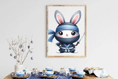 Cute Ninja Rabbit Clipart Bundle - CraftNest - Digital Crafting and Art