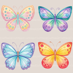 Butterflies Clipart Bundle 4 - CraftNest - Digital Crafting and Art