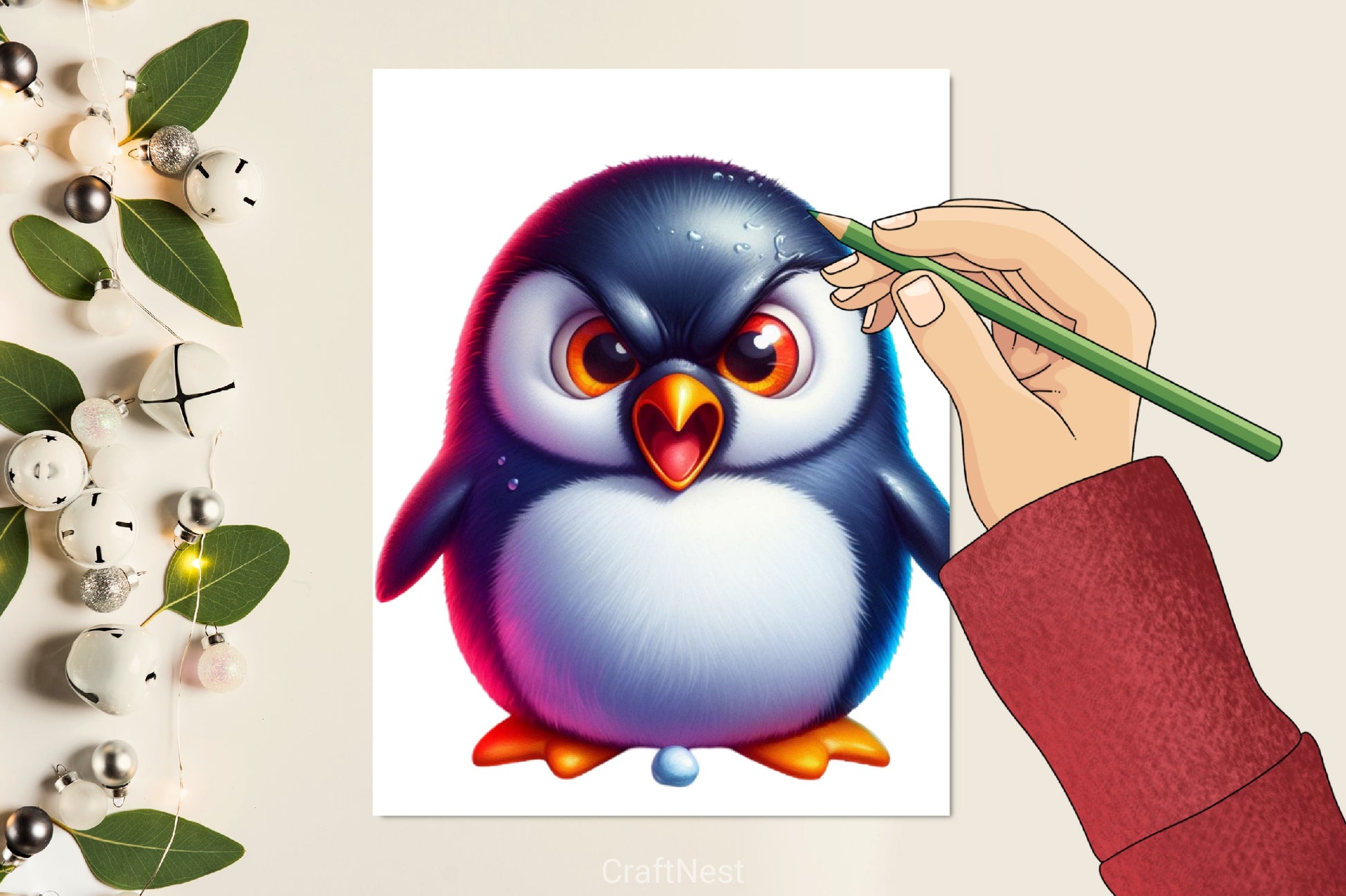 Angry Penguin Clipart Bundle - CraftNest - Digital Crafting and Art