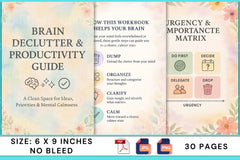 Brain Declutter: Ultimate Productivity Guide - CraftNest - Digital Crafting and Art